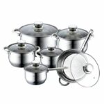 Set oale inox cu capace de sticla