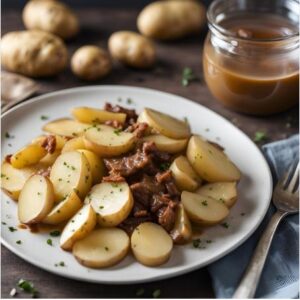 Pur și simplu turnați carnea de vita tocată peste cartofi! Cina usoara delicioasa!